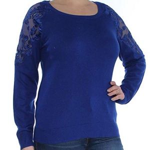 Blue INC International Concepts Shirt Sweater